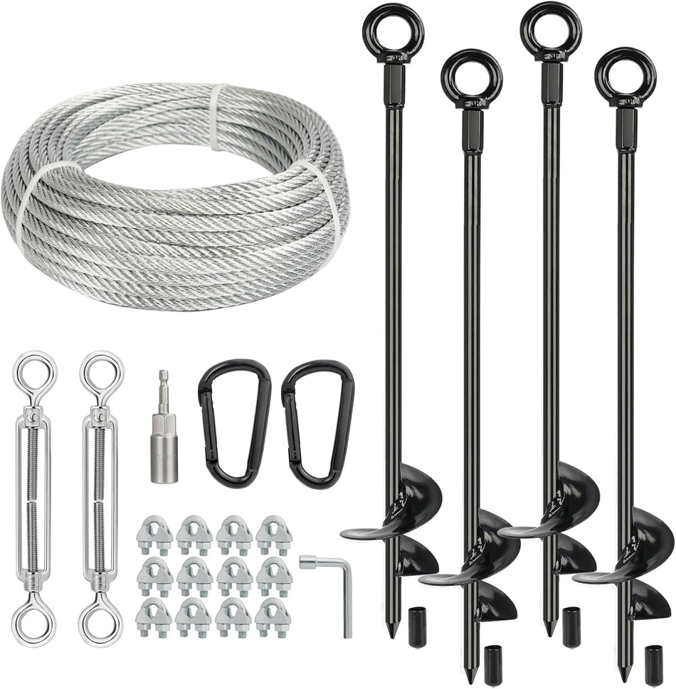 Shipping Container Anchors for Ground