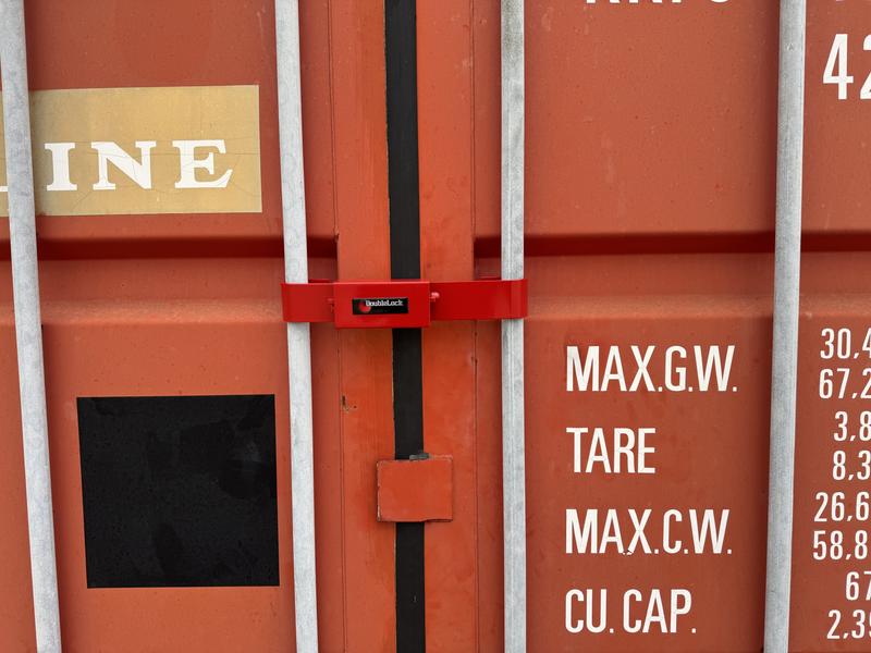 Shipping Container Door Bar Lock